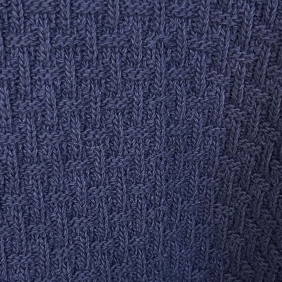 Vintage Old Glory Sweater Mens Extra Large Blue Textured Grandpa Cotton Preppy - Picture 3 of 8